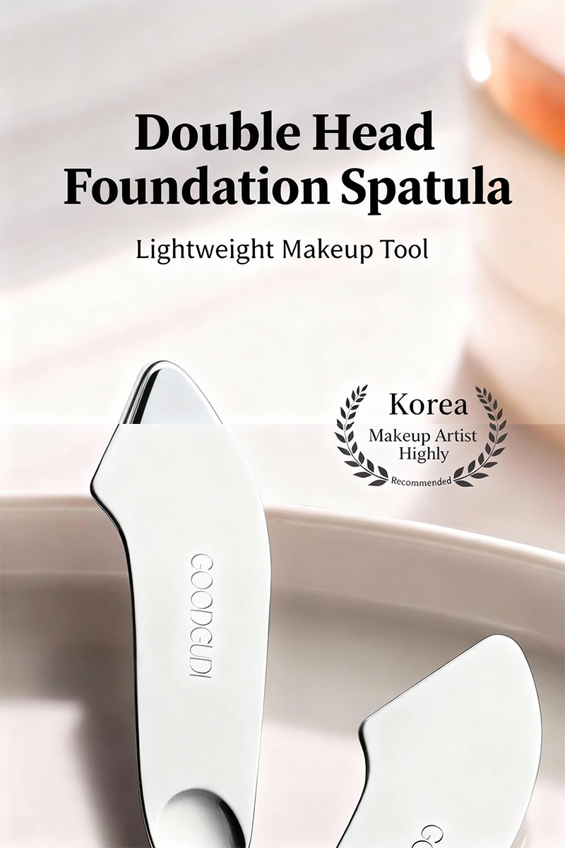 Inner Girly Picks — Stainless Steel Perfect-Base Foundation Spatula