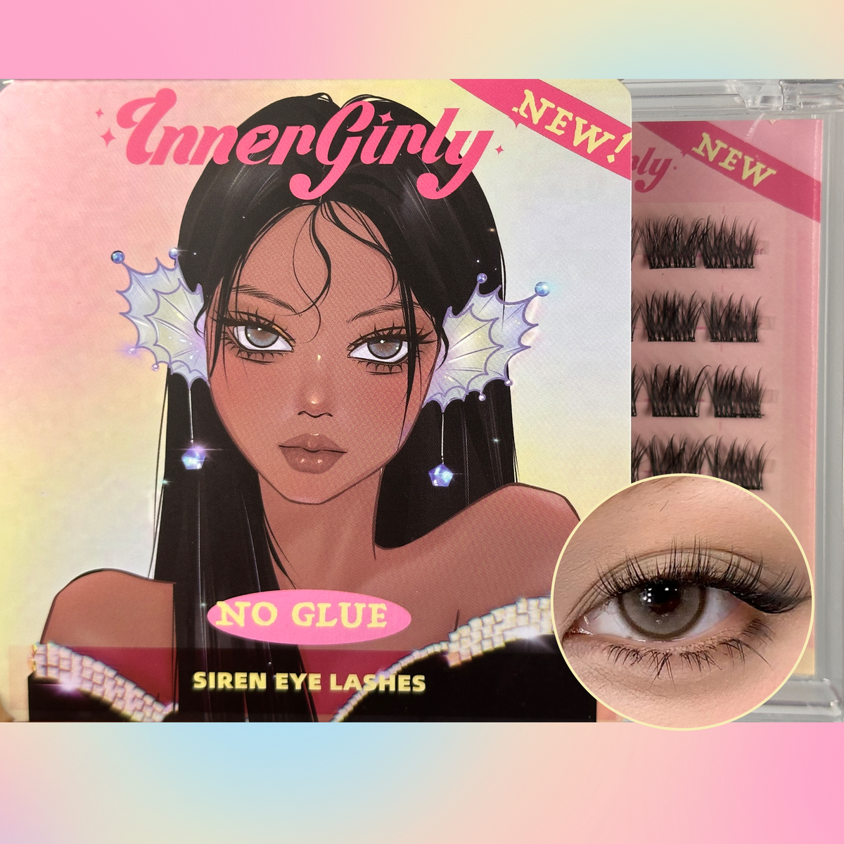 [No Glue] Siren Eye Lashes